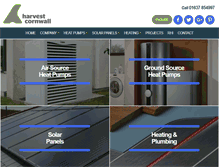 Tablet Screenshot of harvestcornwall.com